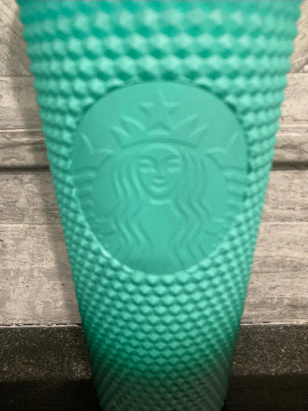 Starbucks Teal Ombre Studded Reusable Tumbler Duo